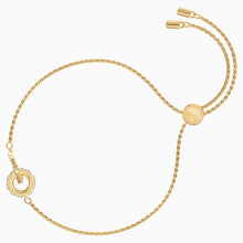 Load image into Gallery viewer, FURTHER BRACELET, WHITE, GOLD-TONE PLATED