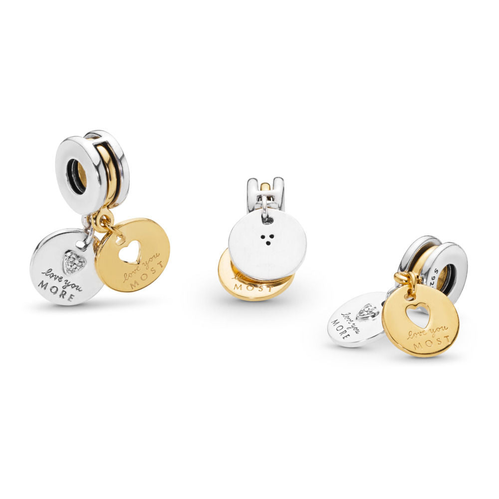 PANDORA More Most Love Dangle Charm, Clear CZ – Enchantress
