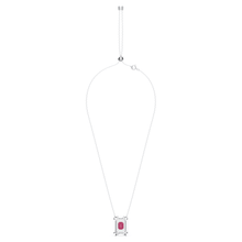 Load image into Gallery viewer, Swarovski Chroma necklace Pink, Rhodium plated