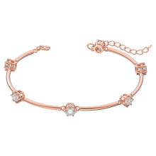 Load image into Gallery viewer, Swarovski Constella bangle White, Rose-gold tone plated