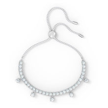 Load image into Gallery viewer, Swarovski Subtle Drops Bracelet, White, Rhodium plated