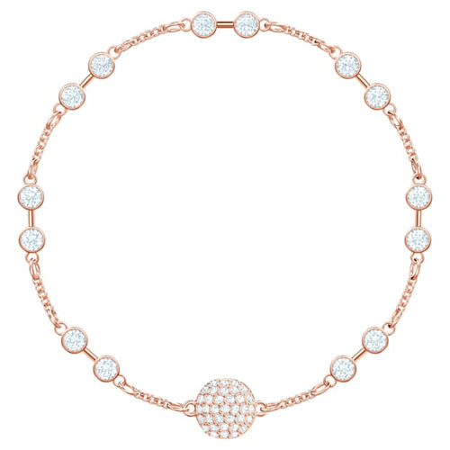 Swarovski Remix Collection Carrier, White, Rose-gold tone plated