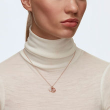 Load image into Gallery viewer, Swarovski Tahlia Double Pendant, Pink, Rose-gold tone plated