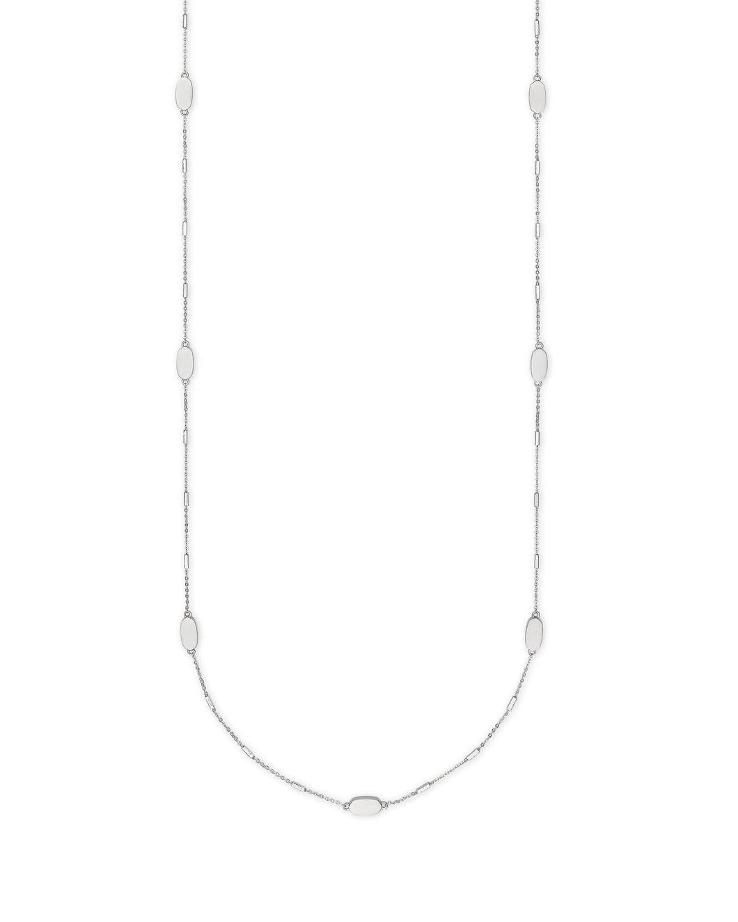 Rue Long Strand Necklace In Silver
