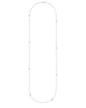 Load image into Gallery viewer, Rue Long Strand Necklace In Silver