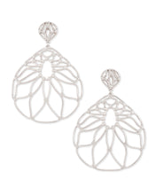Load image into Gallery viewer, Hallie Statement Earrings In Silver
