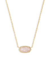 Load image into Gallery viewer, Elisa Pendant Necklace In Rose Quartz