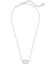 Load image into Gallery viewer, Elisa Silver Pendant Necklace in Slate