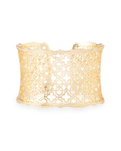 Load image into Gallery viewer, Candice Gold Cuff Bracelet in Gold Filigree Mix