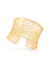Load image into Gallery viewer, Candice Gold Cuff Bracelet in Gold Filigree Mix