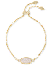 Load image into Gallery viewer, Elaina Gold Adjustable Chain Bracelet in Iridescent Drusy