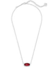 Load image into Gallery viewer, Elisa Silver Pendant Necklace In Berry