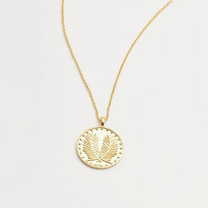 Palm Coin Necklace