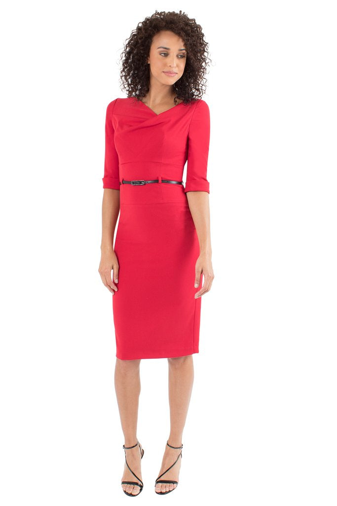 Black Halo 3/4 Sleeve Jackie O Dress