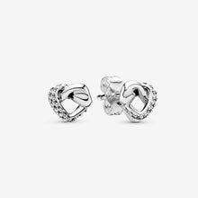 Load image into Gallery viewer, Knotted Heart Stud Earrings
