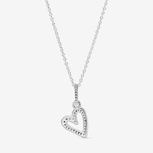 Load image into Gallery viewer, Sparkling Freehand Heart Pendant Necklace