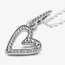 Load image into Gallery viewer, Sparkling Freehand Heart Pendant Necklace
