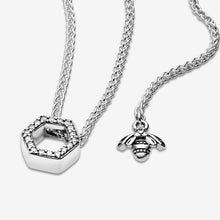 Load image into Gallery viewer, Sparkling Honeycomb Hexagon Collier Necklace