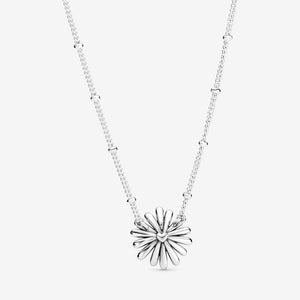 Pavé Daisy Flower Collier Necklace