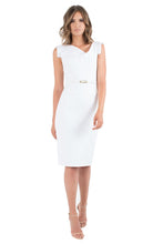 Load image into Gallery viewer, Black Halo Classic Jackie O Dress - White