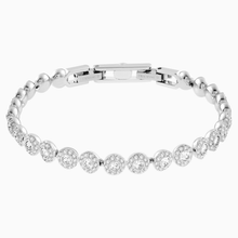 Load image into Gallery viewer, ANGELIC BRACELET, WHITE, RHODIUM PLATED