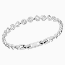 Load image into Gallery viewer, ANGELIC BRACELET, WHITE, RHODIUM PLATED