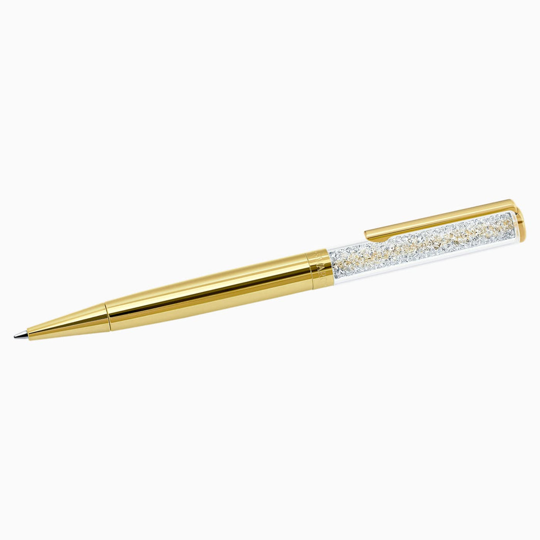 CRYSTALLINE BALLPOINT PEN, PALE GOLD PLATED