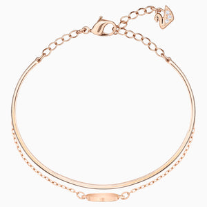 GINGER BANGLE, GRAY, ROSE-GOLD TONE PLATED
