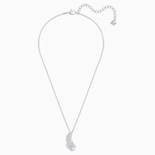 Load image into Gallery viewer, NICE NECKLACE, WHITE, RHODIUM PLATED