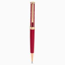Load image into Gallery viewer, CRYSTALLINE BALLPOINT PEN, RED, ROSE-GOLD TONE PLATED