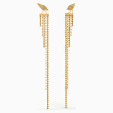 Load image into Gallery viewer, Fit Wonder Woman Pierced Earrings, Gold tone, Gold-tone plated