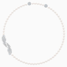 Load image into Gallery viewer, NICE NECKLACE, WHITE, RHODIUM PLATED