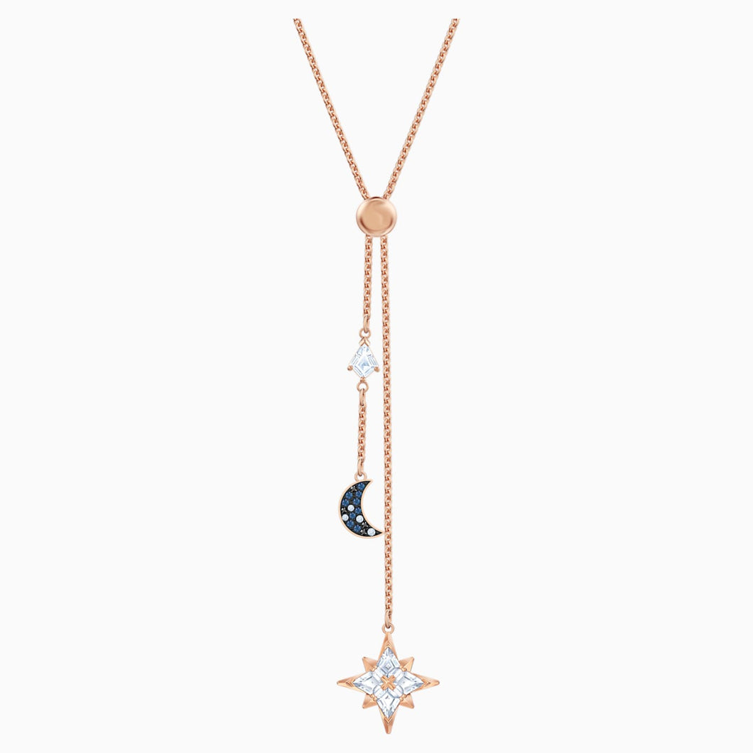 Diamond Crescent Moon Cluster Necklace - Moondance Jewelry Gallery