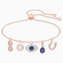 Load image into Gallery viewer, SWAROVSKI SYMBOLIC BRACELET, MULTI-COLORED, ROSE-GOLD TONE PLATED