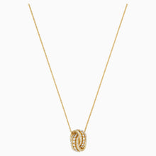 Load image into Gallery viewer, FURTHER NECKLACE, WHITE, GOLD-TONE PLATED