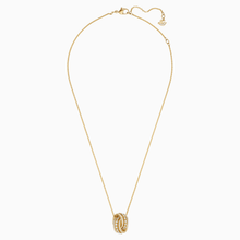 Load image into Gallery viewer, FURTHER NECKLACE, WHITE, GOLD-TONE PLATED
