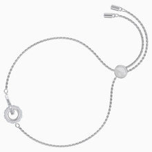 Load image into Gallery viewer, FURTHER BRACELET, WHITE, RHODIUM PLATED
