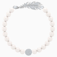 Load image into Gallery viewer, NICE PEARL BRACELET, WHITE, RHODIUM PLATED