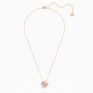 ETERNAL FLOWER DRAGONFLY SET, PINK, ROSE-GOLD TONE PLATED