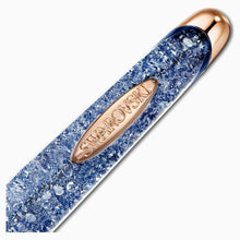 Load image into Gallery viewer, CRYSTALLINE NOVA ANNIVERSARY BALLPOINT PEN, BLUE, ROSE-GOLD TONE PLATED