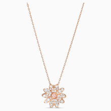 Load image into Gallery viewer, ETERNAL FLOWER PENDANT, PINK, ROSE-GOLD TONE PLATED