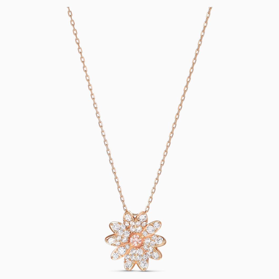 ETERNAL FLOWER PENDANT, PINK, ROSE-GOLD TONE PLATED
