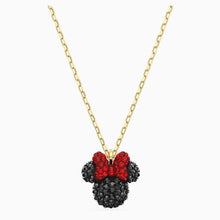 Load image into Gallery viewer, MINNIE PENDANT, BLACK, GOLD-TONE PLATED