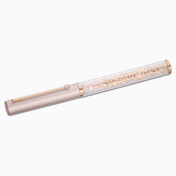CRYSTALLINE GLOSS BALLPOINT PEN, PINK, ROSE-GOLD TONE PLATED