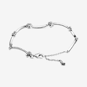 Sparkling Daisy Flower Bracelet