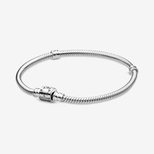 Load image into Gallery viewer, Pandora Moments Barrel Clasp Snake Chain Bracelet