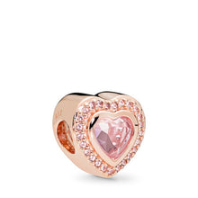 Load image into Gallery viewer, Pandora Sparkling Love Charm, PANDORA Rose &amp; Pink Crystal