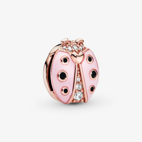 Pink Ladybird Clip Charm