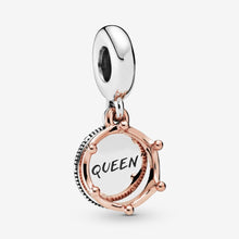 Load image into Gallery viewer, Queen &amp; Regal Crown Dangle Charm