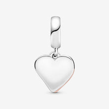 Load image into Gallery viewer, Sparkling Freehand Heart Dangle Charm